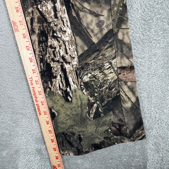 Mossy Oak Sweatpants Womens Small Camo Pink Trim Hunting Y2K 2000s Baggy - Picture 8 of 10
